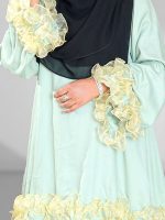 Soft Paste Flappy Sleeves Tops & Skirt Set