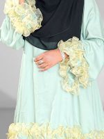 Soft Paste Flappy Sleeves Tops & Skirt Set