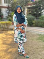 Crap Cotton Multi-color Printed Salwar- Kameez