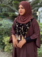 Elegant Dark Coffee Short Cape