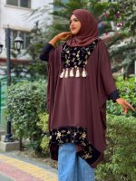 Elegant Dark Coffee Short Cape