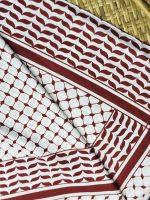 Hijab, Keffieyh Hijab, Marron, White