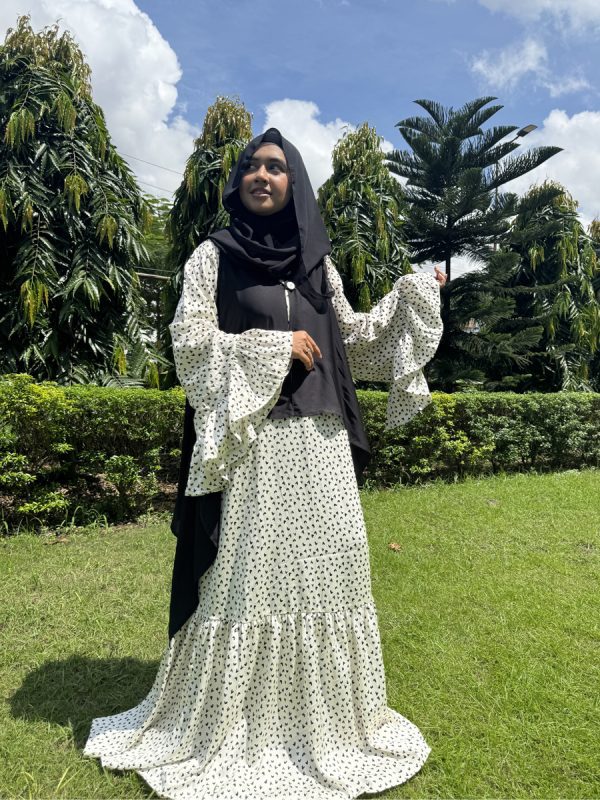 Dot Print, Modest Collection, Elegant, Soft Printed, Polka Dot