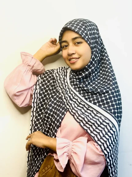 Black & White Keffiyeh Scarf by shilpaholic