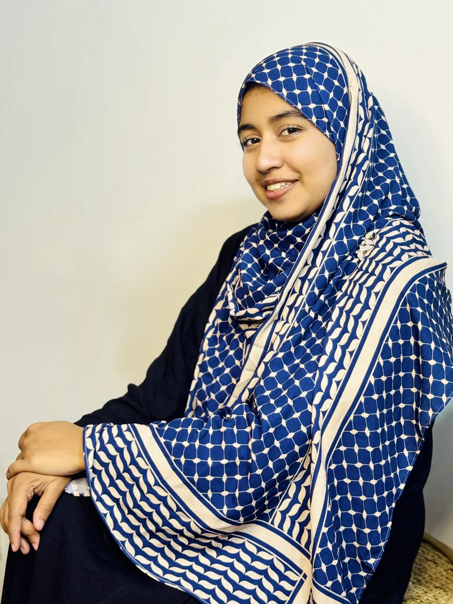 Navy & Base Keffiyeh Hijab Navy & Base Keffiyeh Hijab