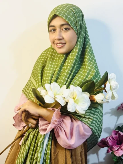 Olive & Light Olive Scarf