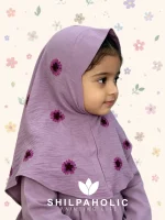 Dusty Purple Handcrafted Kids Hijab