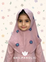 Peach Handcrafted Kids Hijab