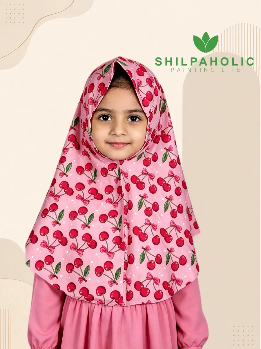 Red Cherry Blast Kids Hijab Red Cherry Blast Kids Hijab